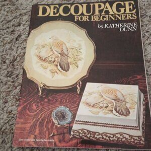 Decoupage instruction book - vintage